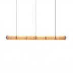 Linear Alabaster LED Chandelier by Bling Lighting Studio