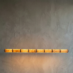 Linear Alabaster LED Chandelier by Bling Lighting Studio