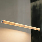Linear Alabaster LED Chandelier by Bling Lighting Studio