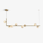 Lunara Alabaster Orb Linear Chandelier, product view 1