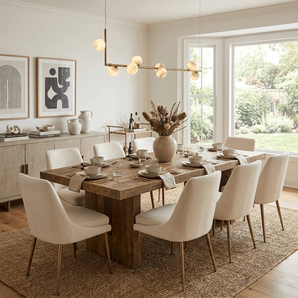 Lunara Alabaster Orb Linear Chandelier, product view 4
