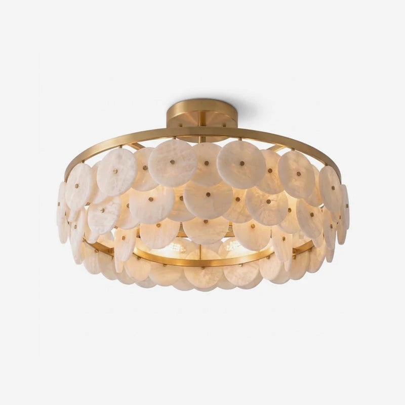 Lunavera Alabaster Disc Flush Mount, product view 1