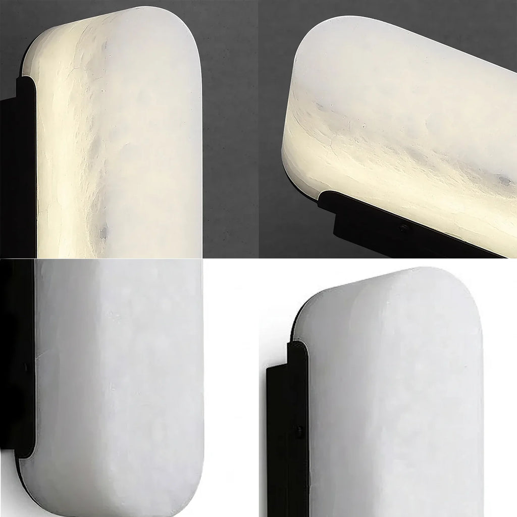 Luxury Alabaster Vertical Wall Lamp by Bling Lighting Studio