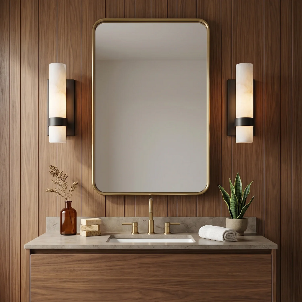 Luxury Alabaster Wall Sconce by Bling Lighting Studio