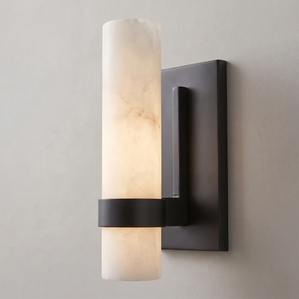 Luxury Alabaster Wall Sconce by Bling Lighting Studio