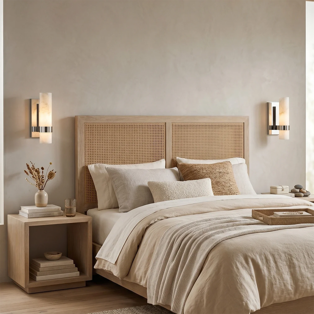 Luxury Alabaster Wall Sconce by Bling Lighting Studio