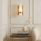 Luxury Alabaster Wall Sconce by Bling Lighting Studio