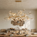 Luxury Glass Bloom Branch Chandelier by Bling Lighting Studio