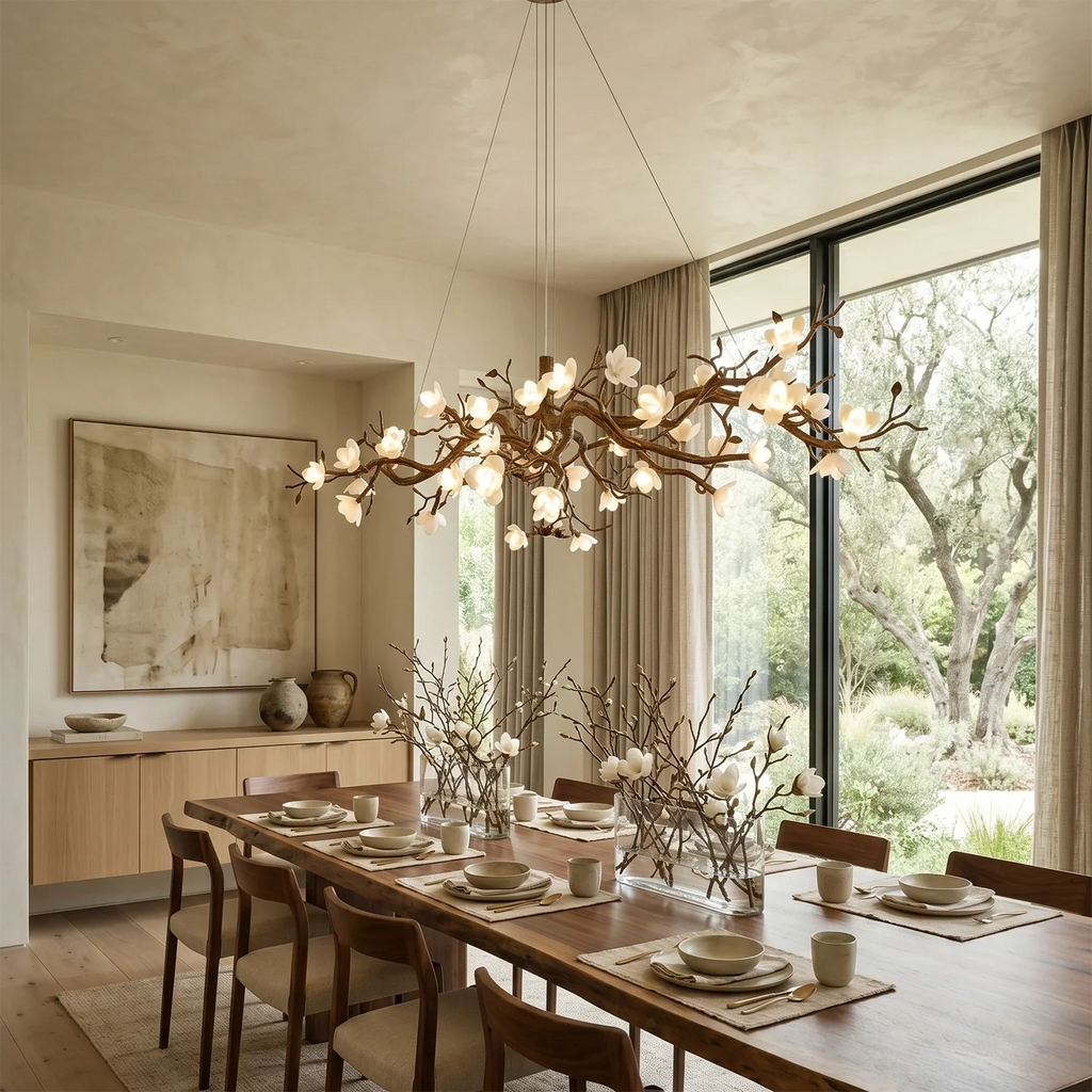 Magnolia Luxury Floral Branch Chandelier by Bling Lighting Studio