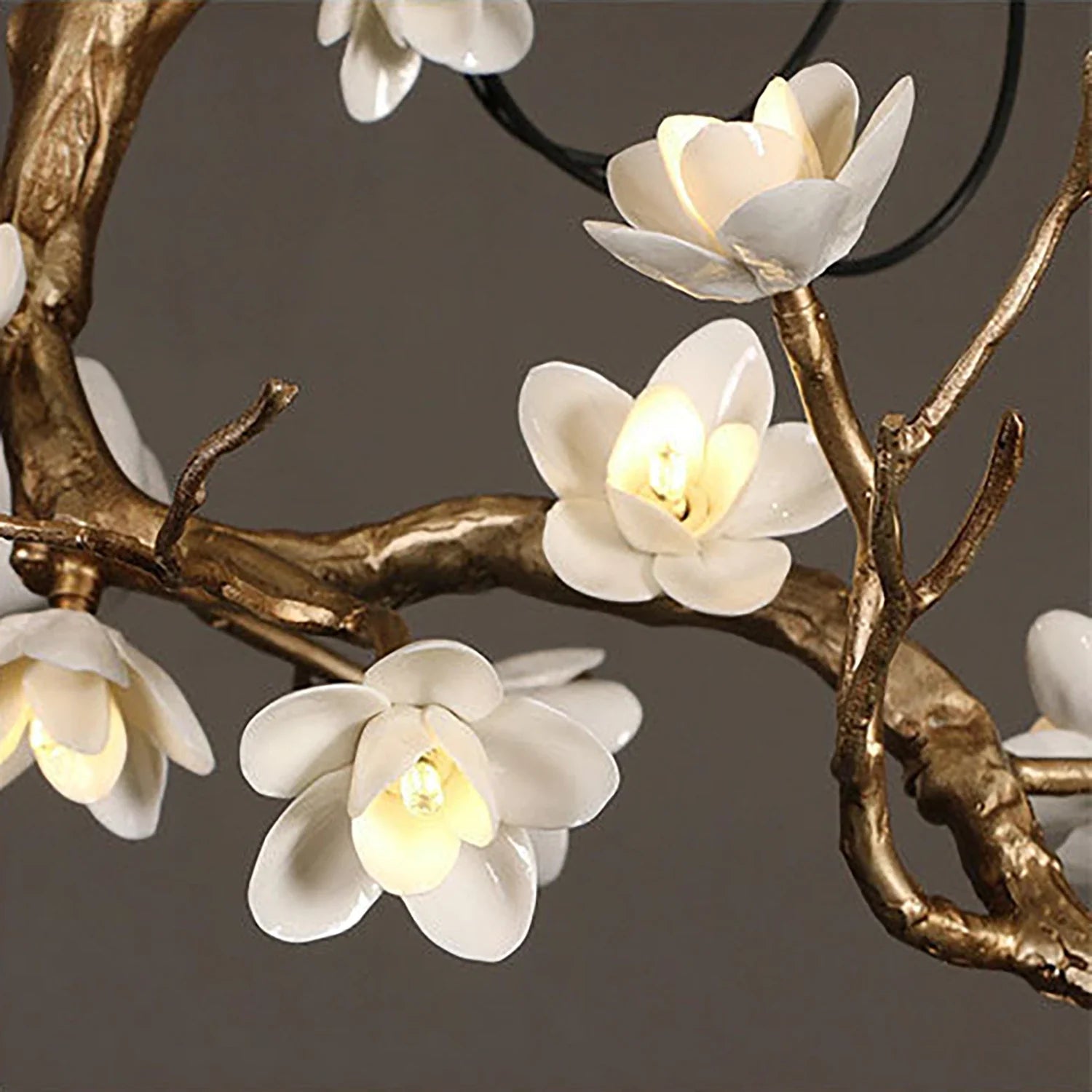 Magnolia Luxury Floral Branch Chandelier by Bling Lighting Studio