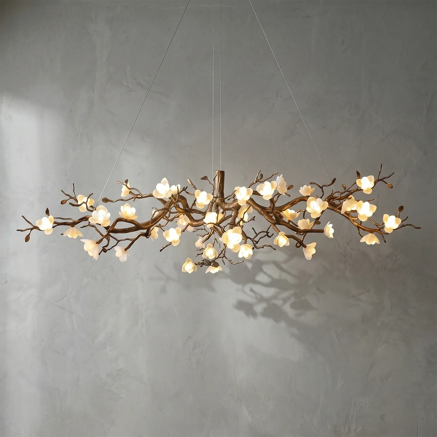 Magnolia Luxury Floral Branch Chandelier by Bling Lighting Studio