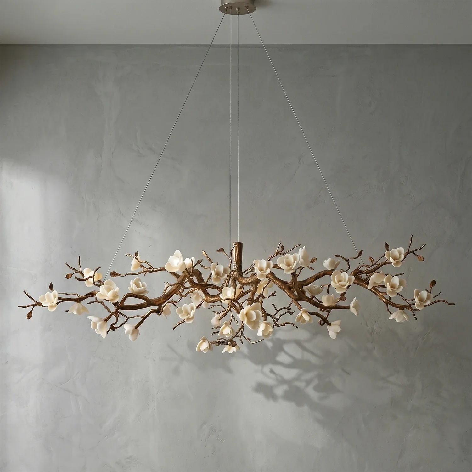 Magnolia Luxury Floral Branch Chandelier by Bling Lighting Studio