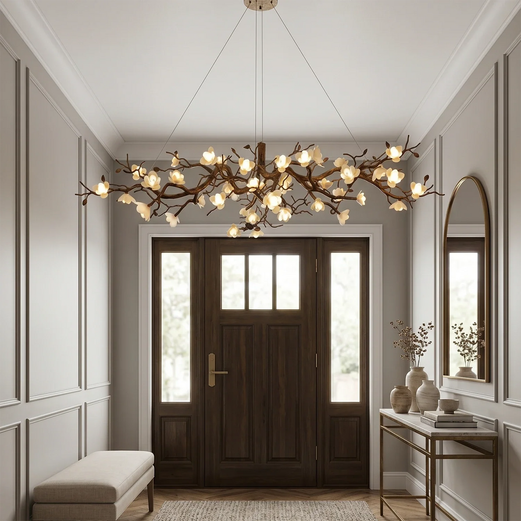 Magnolia Luxury Floral Branch Chandelier by Bling Lighting Studio