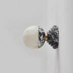 Marble and Alabaster Globe Wall Sconce, product view 4
