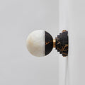 Marble and Alabaster Globe Wall Sconce, product view 8