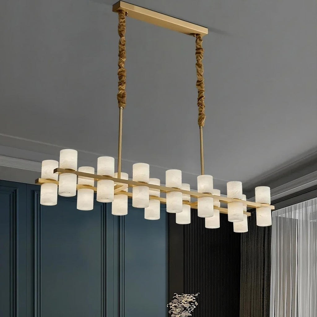 Lunara Linear Alabaster Chandelier additional product view