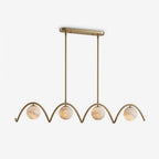 Marvion Alabaster Wave Linear Chandelier, product view 1