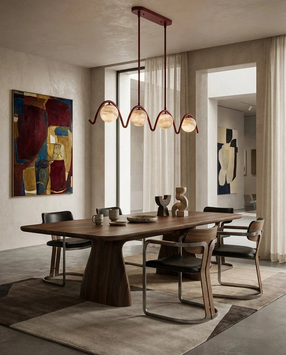 Marvion Alabaster Wave Linear Chandelier, product view 8