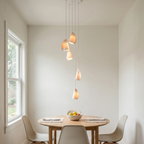 Modern Handmade Porcelain Petal Pendant Light by Bling Lighting Studio