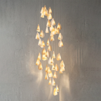 Modern Handmade Porcelain Petal Pendant Light by Bling Lighting Studio