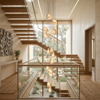 Modern Handmade Porcelain Petal Pendant Light by Bling Lighting Studio