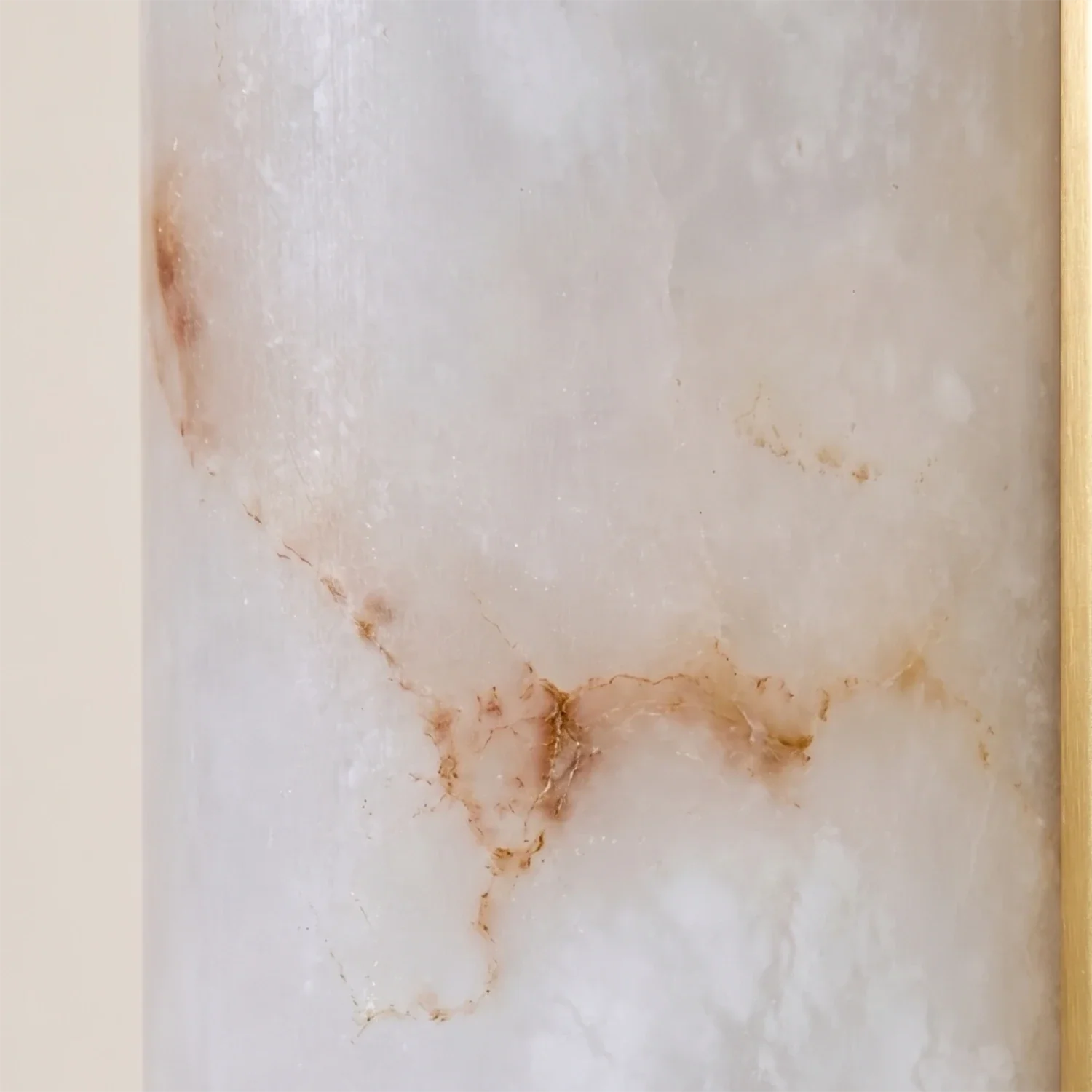Modern J-Shape Alabaster Wall Sconce by Bling Lighting Studio