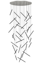 Modern Long Chandelier for High Ceiling & Staircase close-up of modern stick pendant lights