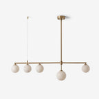 Montarion Five-Globe Alabaster Chandelier, product view 1