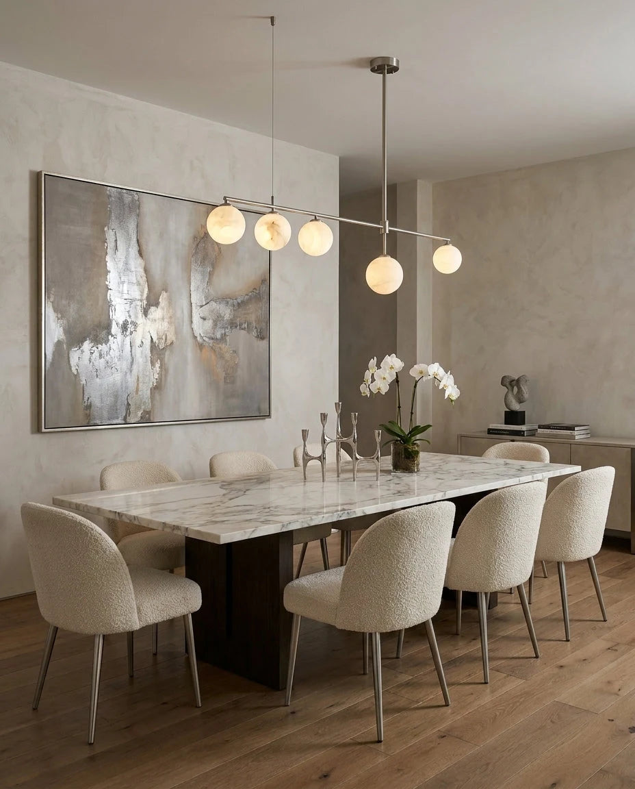 Montarion Five-Globe Alabaster Chandelier, product view 18