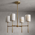 Multi-Arm Alabaster Cylinder Chandelier, product view 17