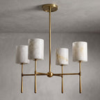 Multi-Arm Alabaster Cylinder Chandelier, product view 17