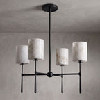 Multi-Arm Alabaster Cylinder Chandelier, product view 18