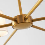 Multi-Arm Alabaster Cylinder Chandelier, product view 26