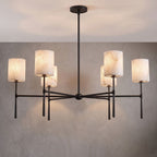 Multi-Arm Alabaster Cylinder Chandelier, product view 31