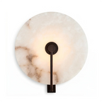 Natural Alabaster Disc LED Wall Sconce by Bling Lighting Studio