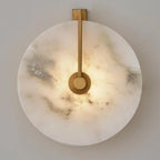 Natural Alabaster Disc LED Wall Sconce by Bling Lighting Studio
