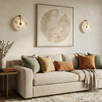 Natural Alabaster Disc LED Wall Sconce by Bling Lighting Studio
