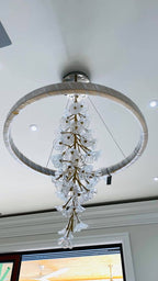 Modern Art Design Vertical Flower Chandelier for Low-ceiling by Bling Lighting Studio