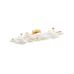 Organic Alabaster Slab Semi-Flush Ceiling Light, product view 1