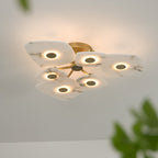 Organic Alabaster Slab Semi-Flush Ceiling Light, product view 2