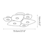 Organic Alabaster Slab Semi-Flush Ceiling Light, product view 3
