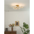 Organic Alabaster Slab Semi-Flush Ceiling Light, product view 5