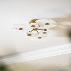 Organic Alabaster Slab Semi-Flush Ceiling Light, product view 11
