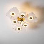 Organic Alabaster Slab Semi-Flush Ceiling Light, product view 13