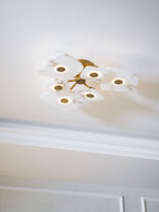 Organic Alabaster Slab Semi-Flush Ceiling Light, product view 16