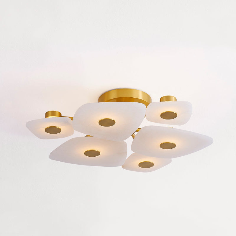 Organic Alabaster Slab Semi-Flush Ceiling Light, product view 20