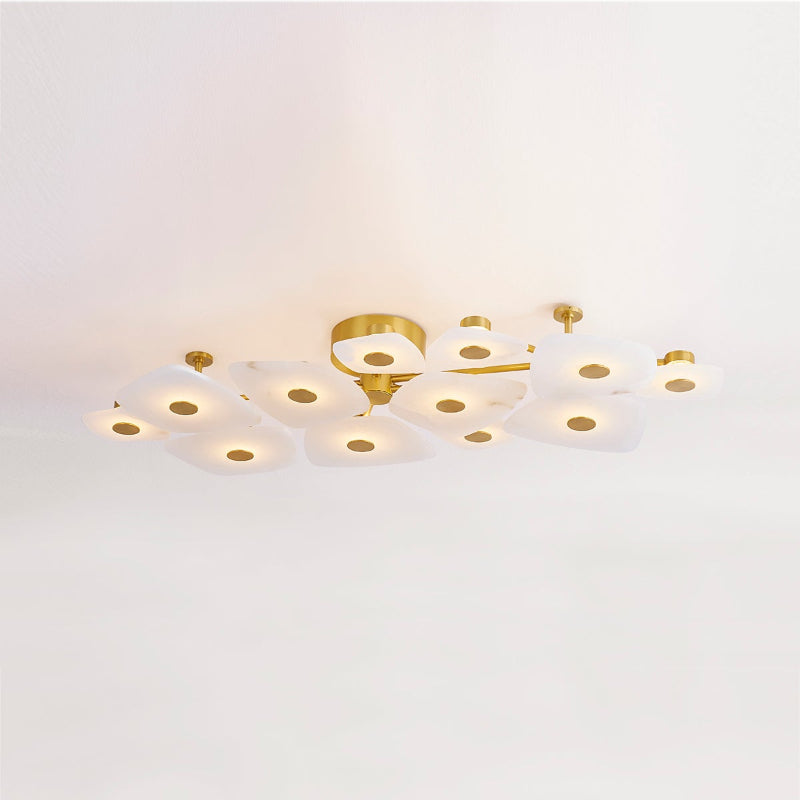 Organic Alabaster Slab Semi-Flush Ceiling Light, product view 22