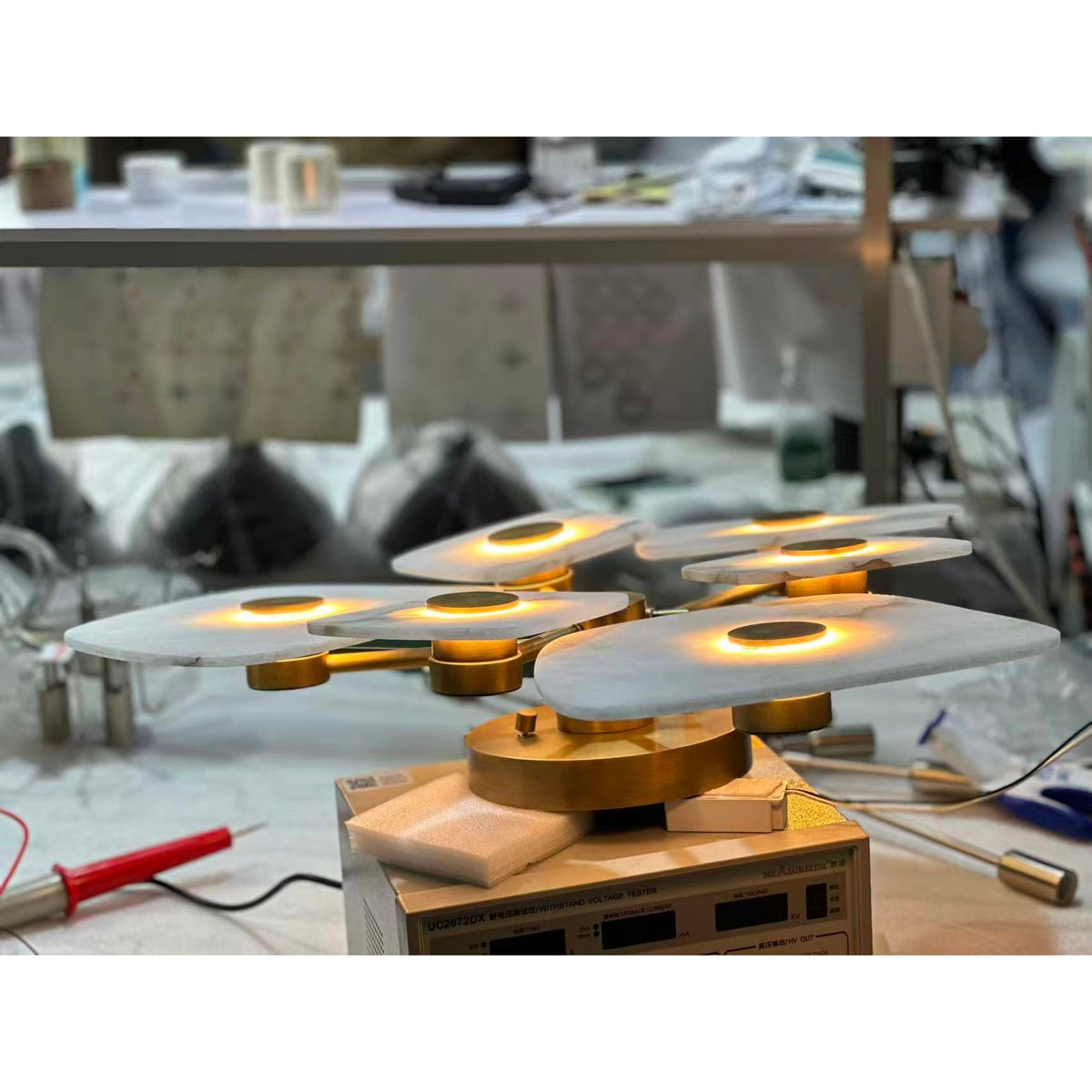 Organic Alabaster Slab Semi-Flush Ceiling Light, product view 25