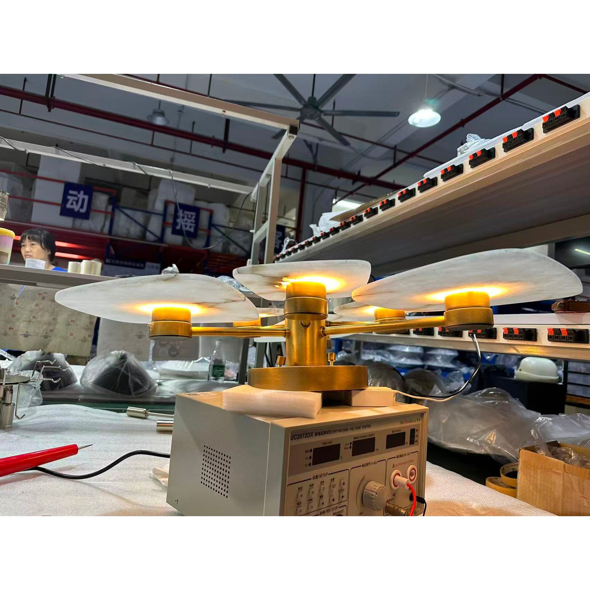 Organic Alabaster Slab Semi-Flush Ceiling Light, product view 27