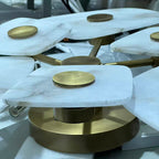 Organic Alabaster Slab Semi-Flush Ceiling Light, product view 32